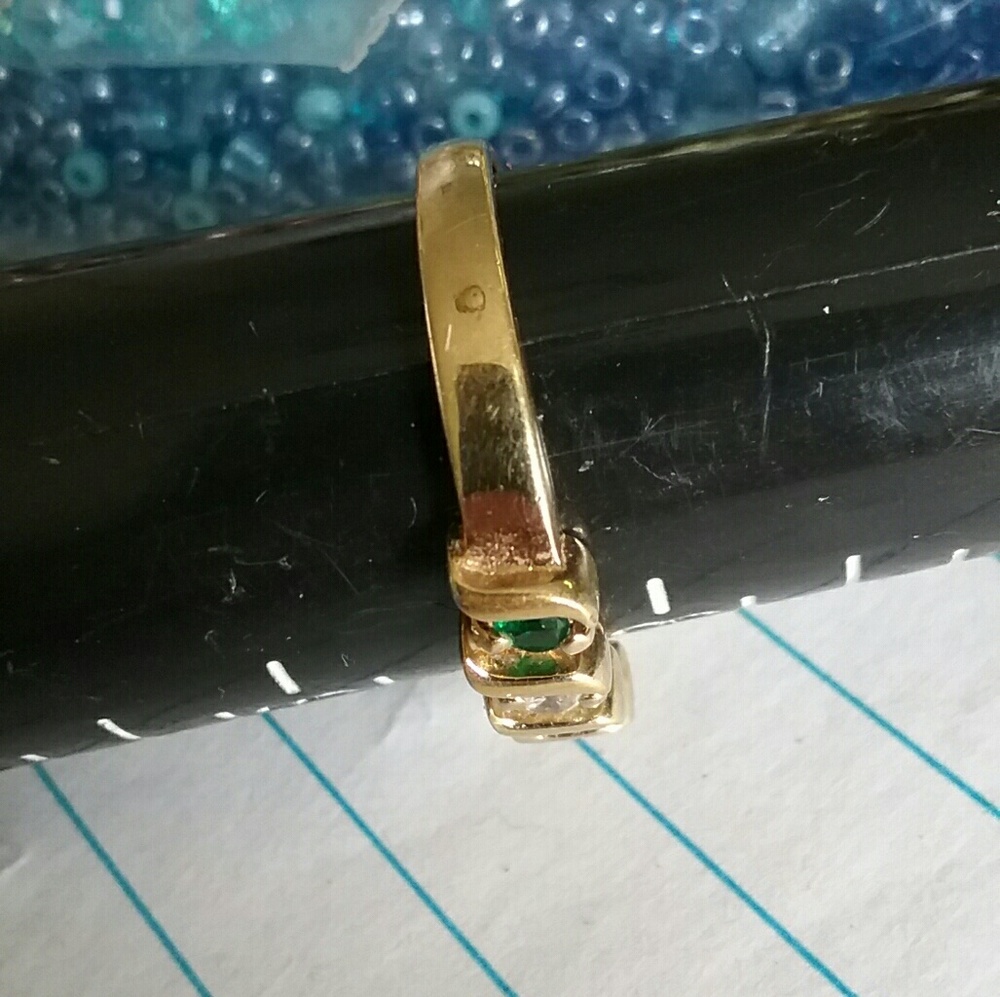 Emerald QVC ring - Picture 2 of 4